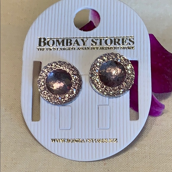 Jewelry - New CZ light plum circle earrings